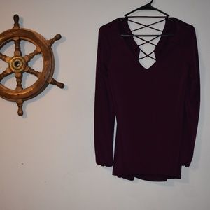 purple shirt